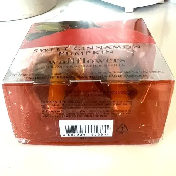 New set of 2 Bath & Body Works Sweet Cinnamon Pumpkin Wallflowers Home Fragrance - Picture 2 of 3